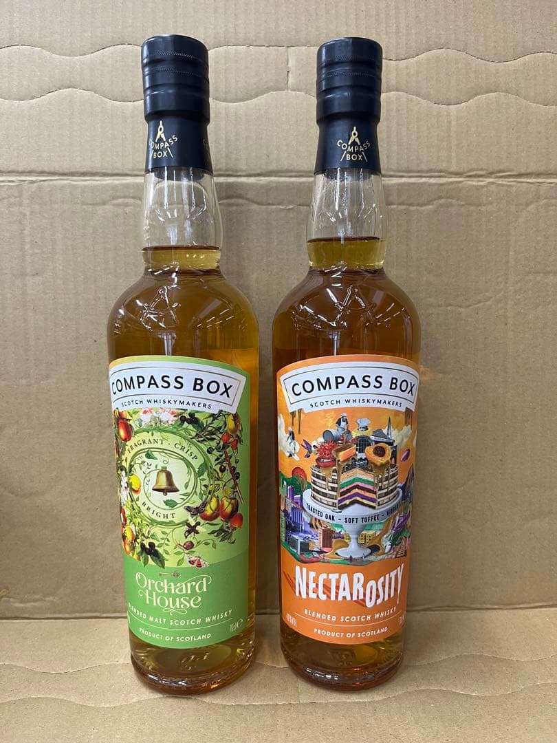 コンパスボックスのオーチャードハウスとネクタロシティ2本セット(両方正規品)