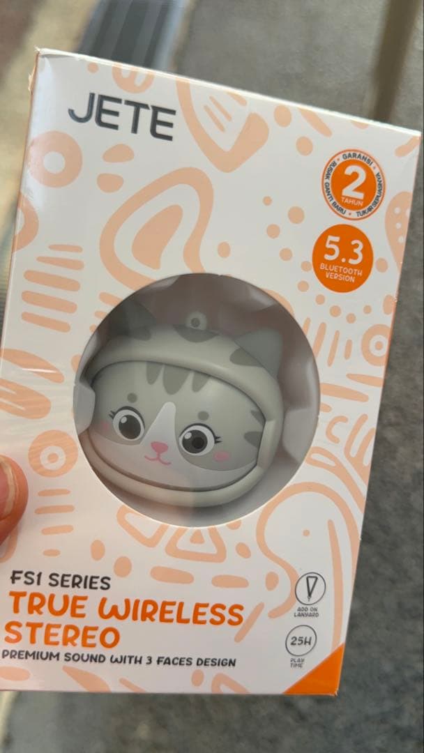 JETE FS1 Series ワイヤレスイヤホン 猫デザイン