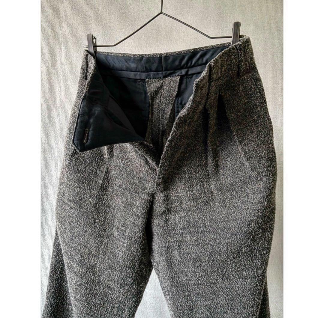 2000A/W issey miyake \"毛足長め起毛\" グレー スラックス