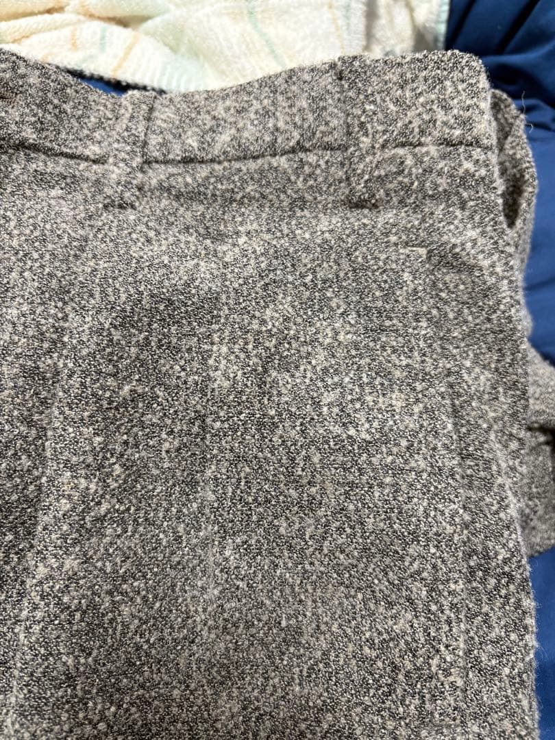 2000A/W issey miyake \"毛足長め起毛\" グレー スラックス