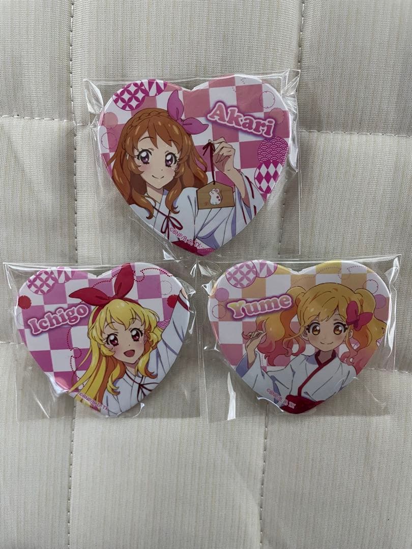 オールアイカツ！ミュージアム　トレーディングハート缶バッジ セット