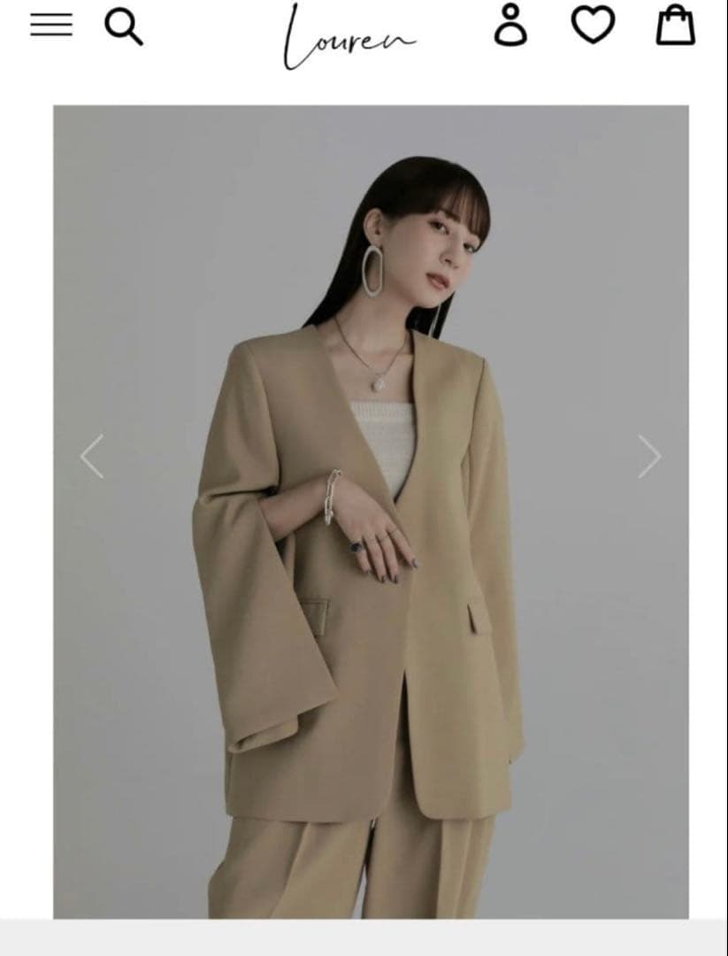louren　slit sleeve jacket