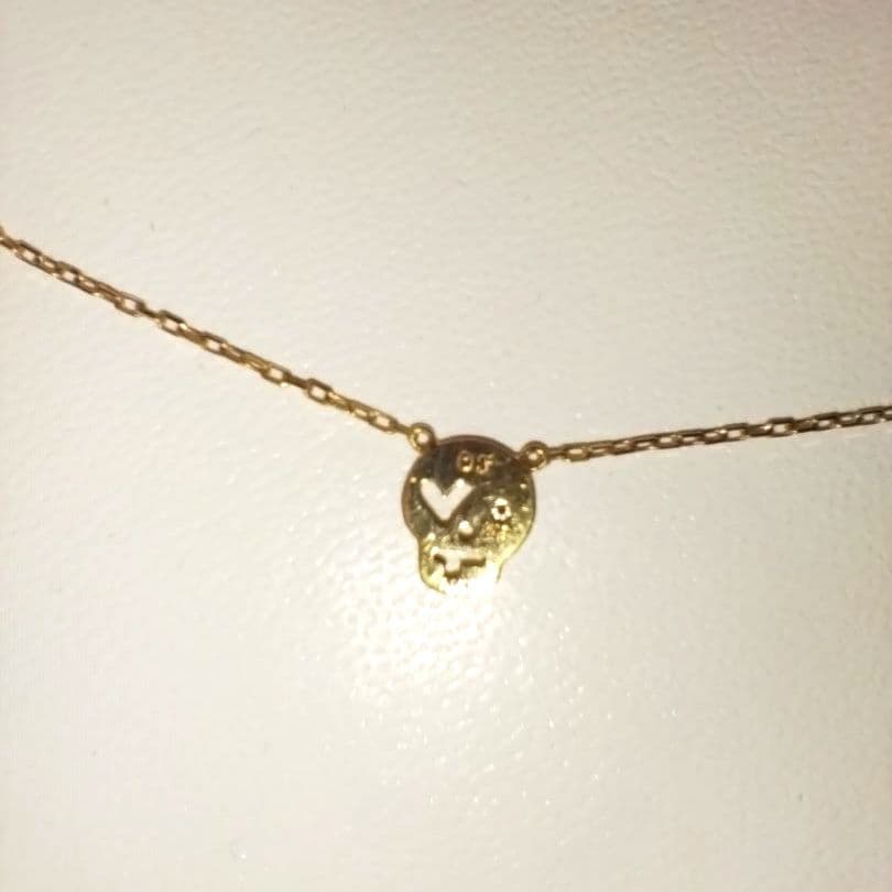 オレフィーチェ　スカルモチーフ ネックレス 　K18ダイヤモンドネックレス