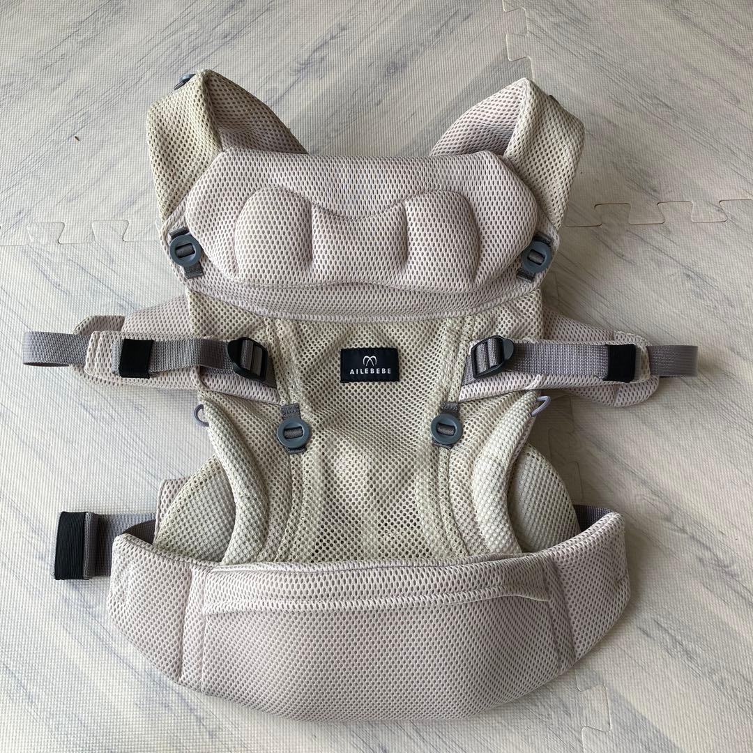 専用出品　エールべべ　キャリアスリー　抱っこ紐　ライトベージュ