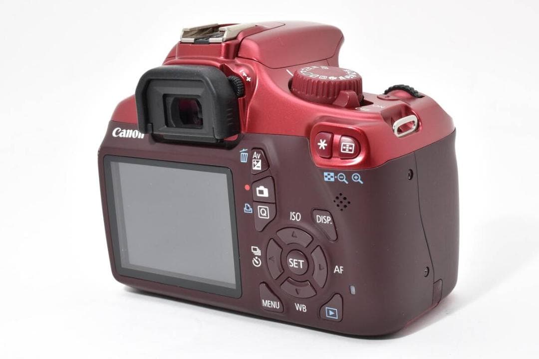 【外観美品】Canon EOS KISS X50 ボディ レッド 動作品