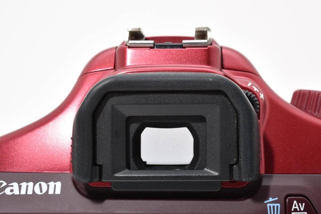 【外観美品】Canon EOS KISS X50 ボディ レッド 動作品