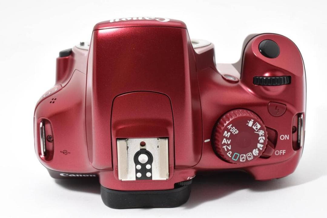 【外観美品】Canon EOS KISS X50 ボディ レッド 動作品