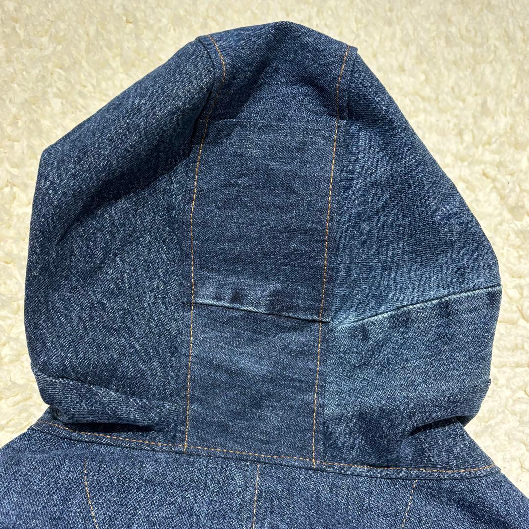 未使用級 Carhartt アクティブジャケット デニム フーディリメイク XL