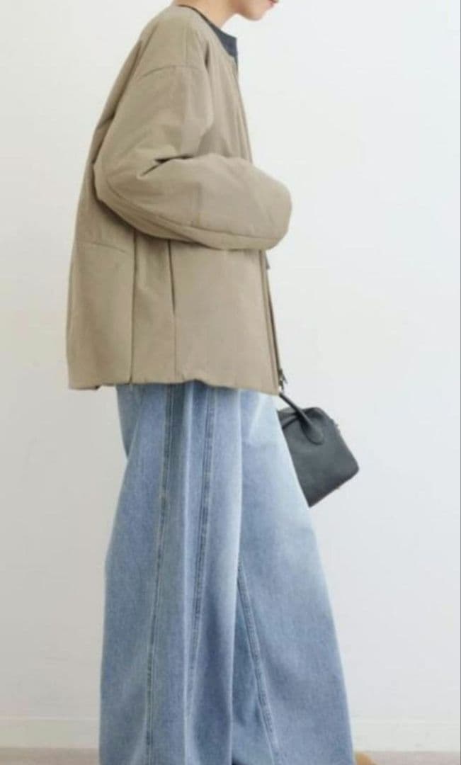 【新品】パフィーノーカラーサイドジップブルゾン