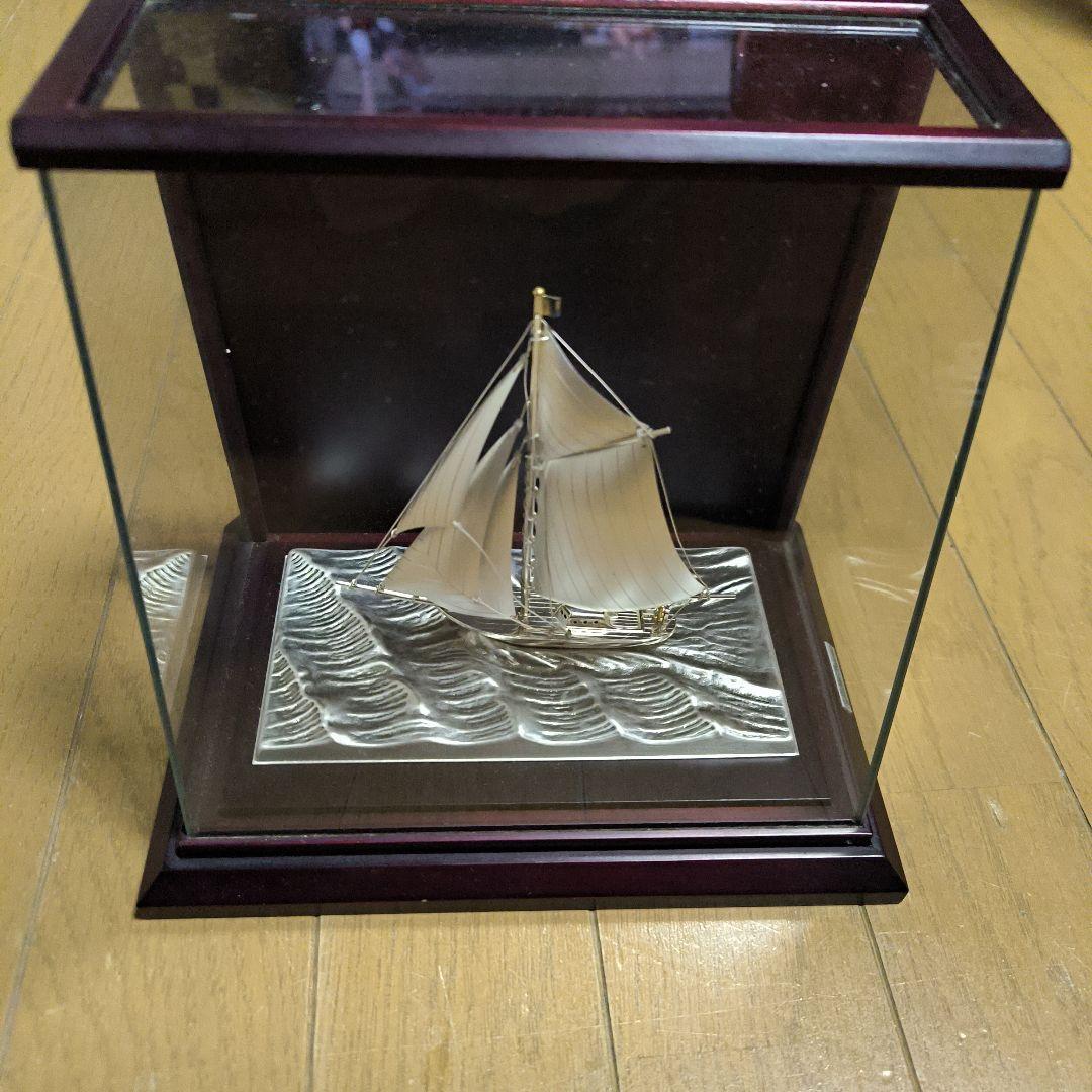 「ヨット　1本マスト」6号の銀製（SILVER 985の刻印）
