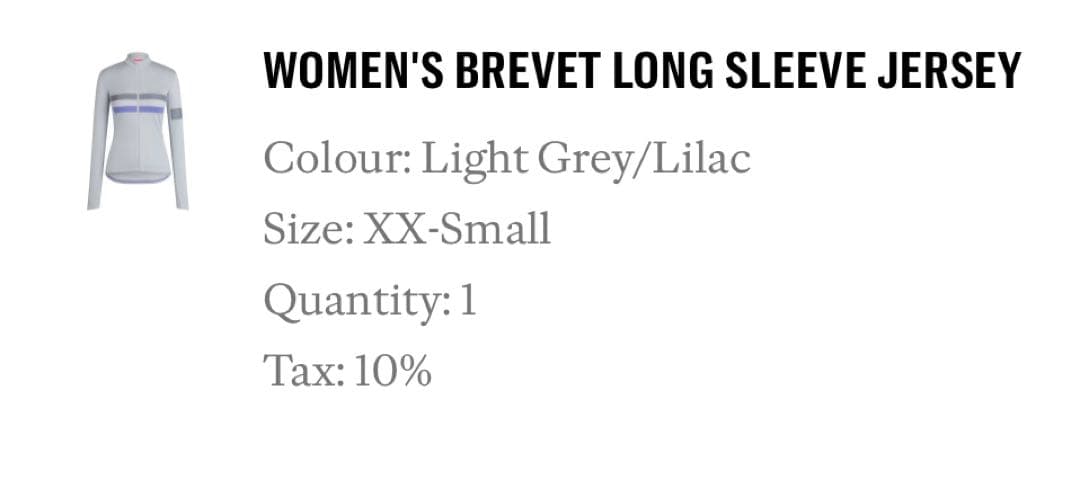 ウェア Rapha WOMEN'S BREVET LONG SLEEVE JERSEY