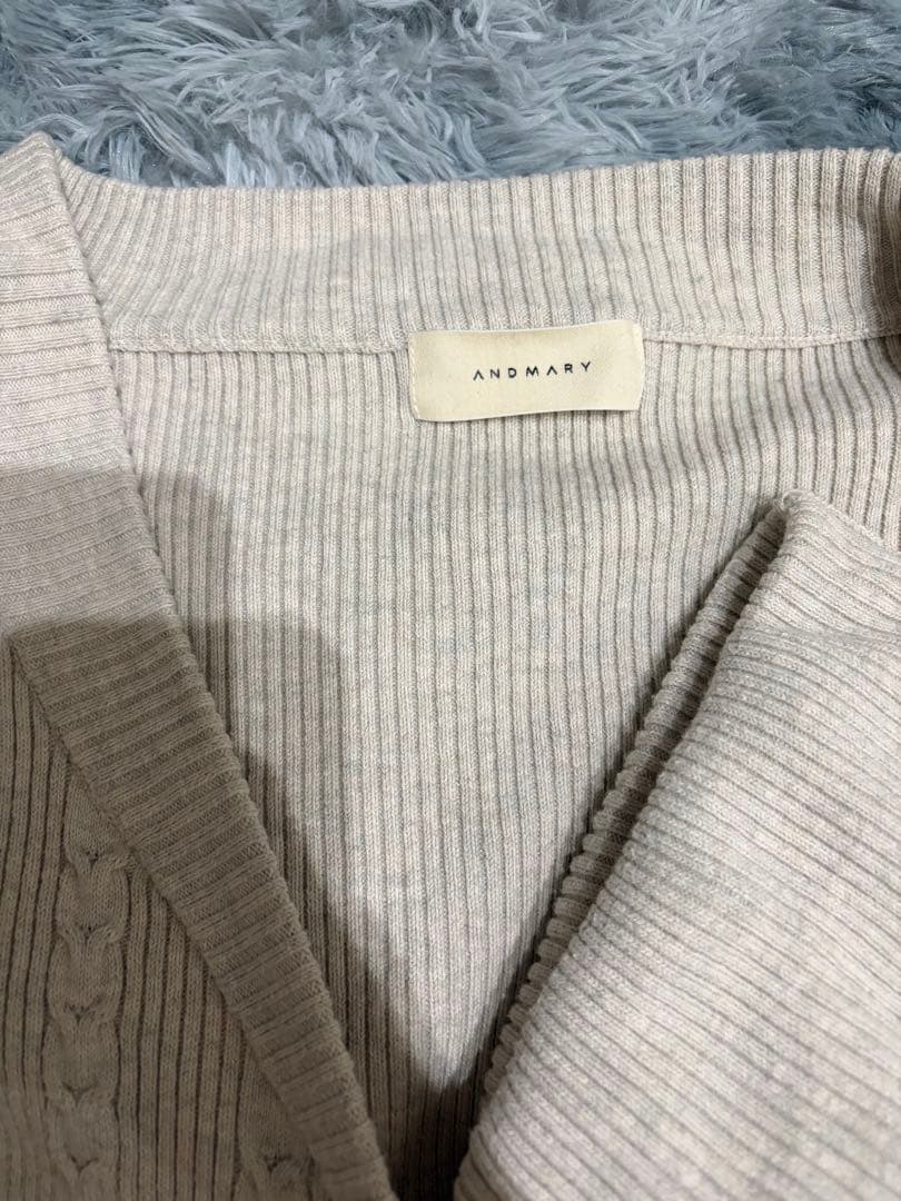 [正規品］andmary Rola ribbon set dress beige