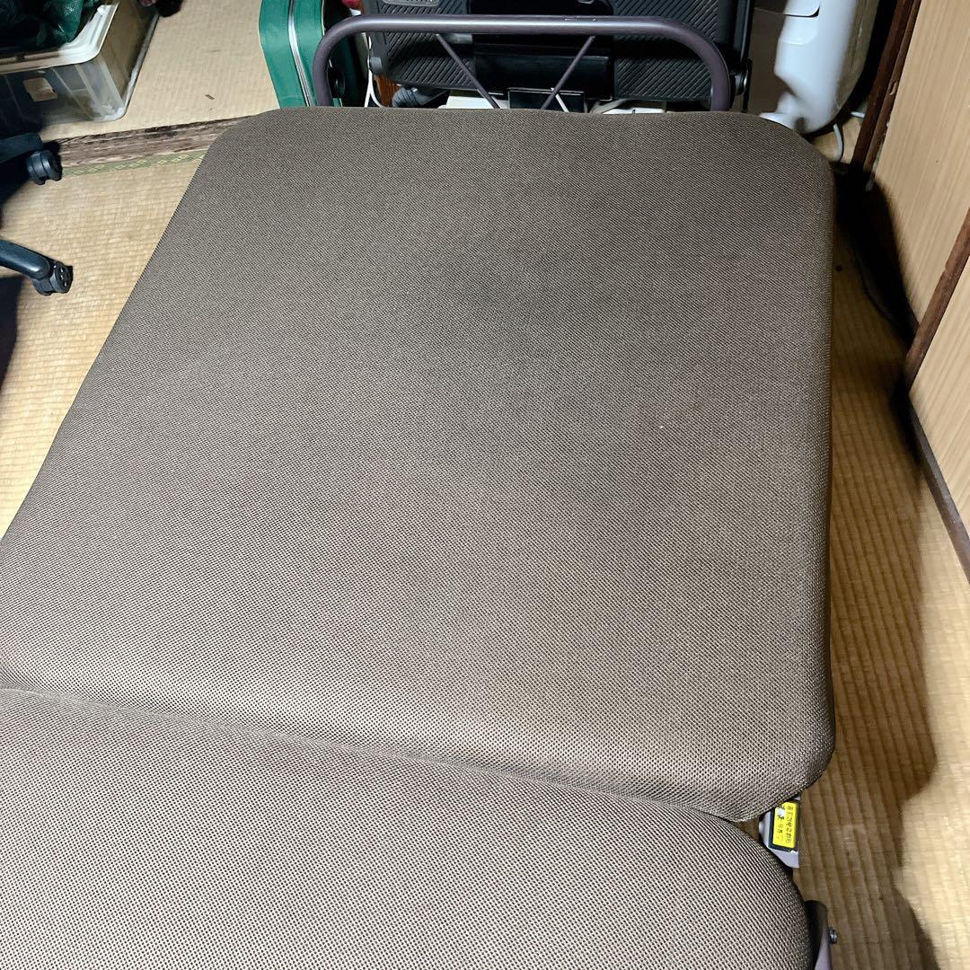 最終値下げ❣️山善YAMAZEN 折りたたみメッシュベッド ブラウン キャスター付