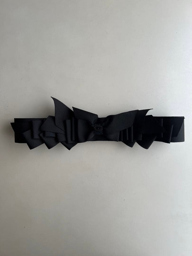 小物 SS2008 CHANEL BLACK RIBBON BELT
