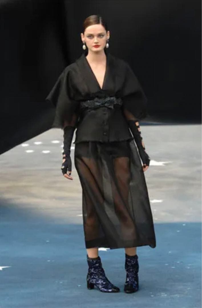 小物 SS2008 CHANEL BLACK RIBBON BELT