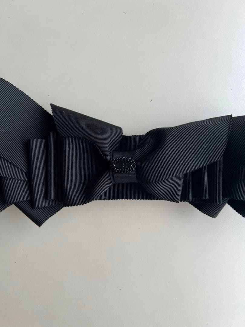 小物 SS2008 CHANEL BLACK RIBBON BELT