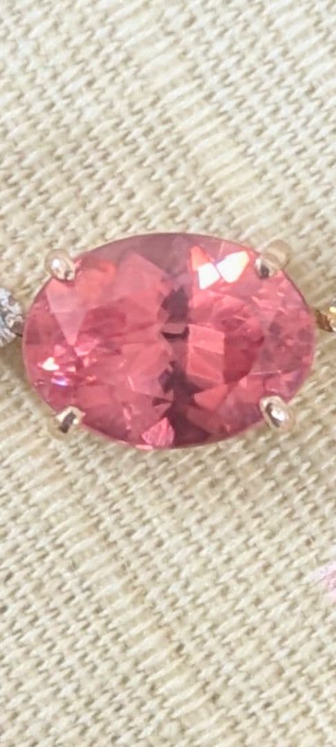 天然ロードクロサイト　 (インカローズ) オーバルミックス カット ネックレス