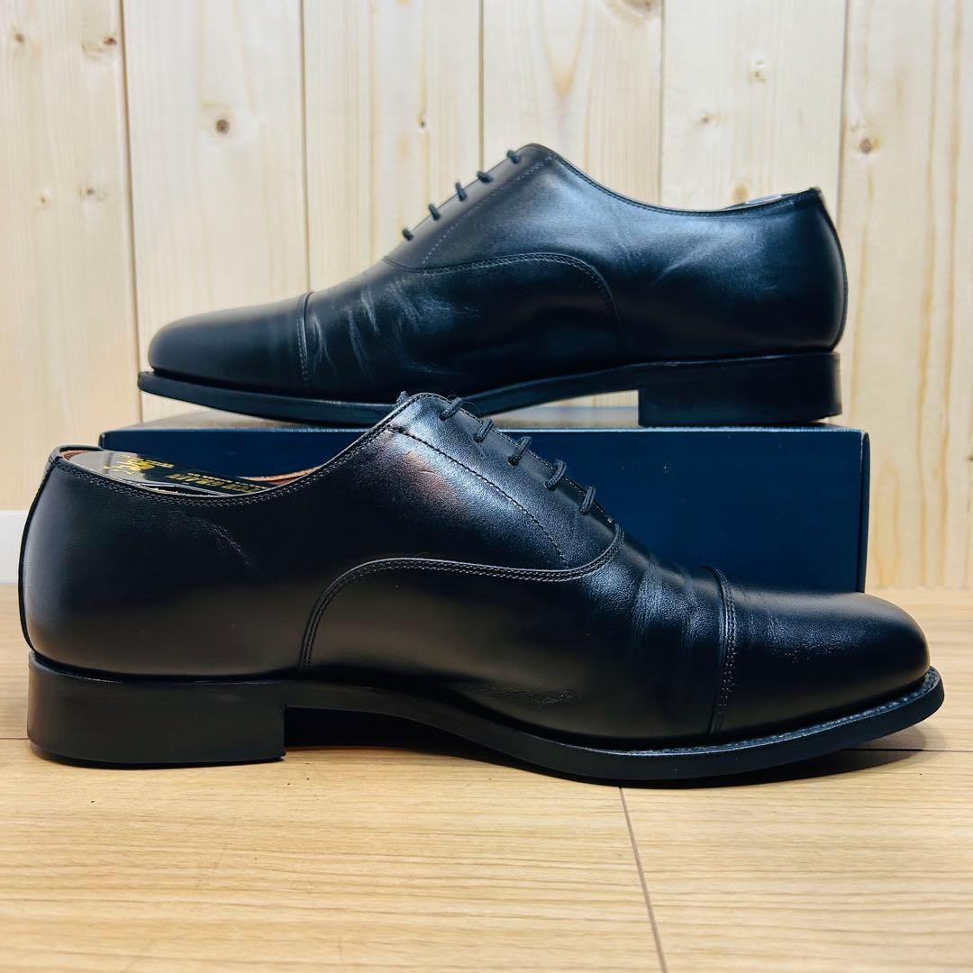 【未使用級】スコッチグレイン ストレートチップ 内羽根 25cm F-0350