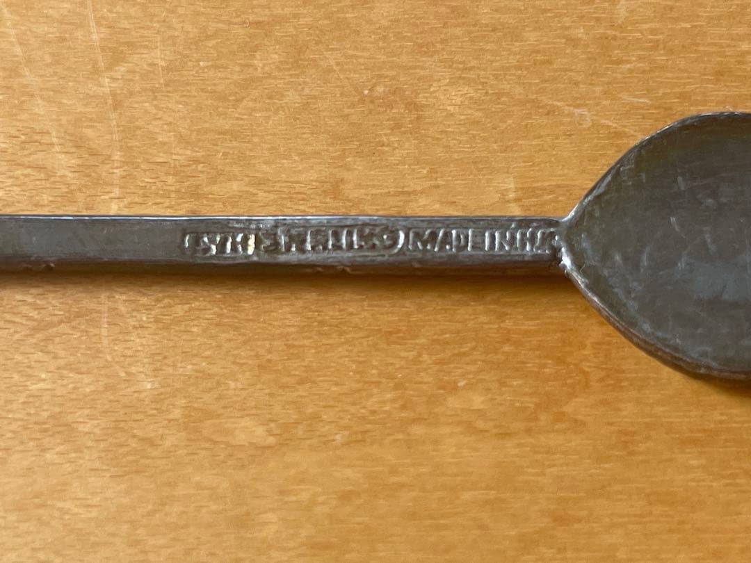 香港製　銀製スプーン5本セット　カトラリー　シルバー