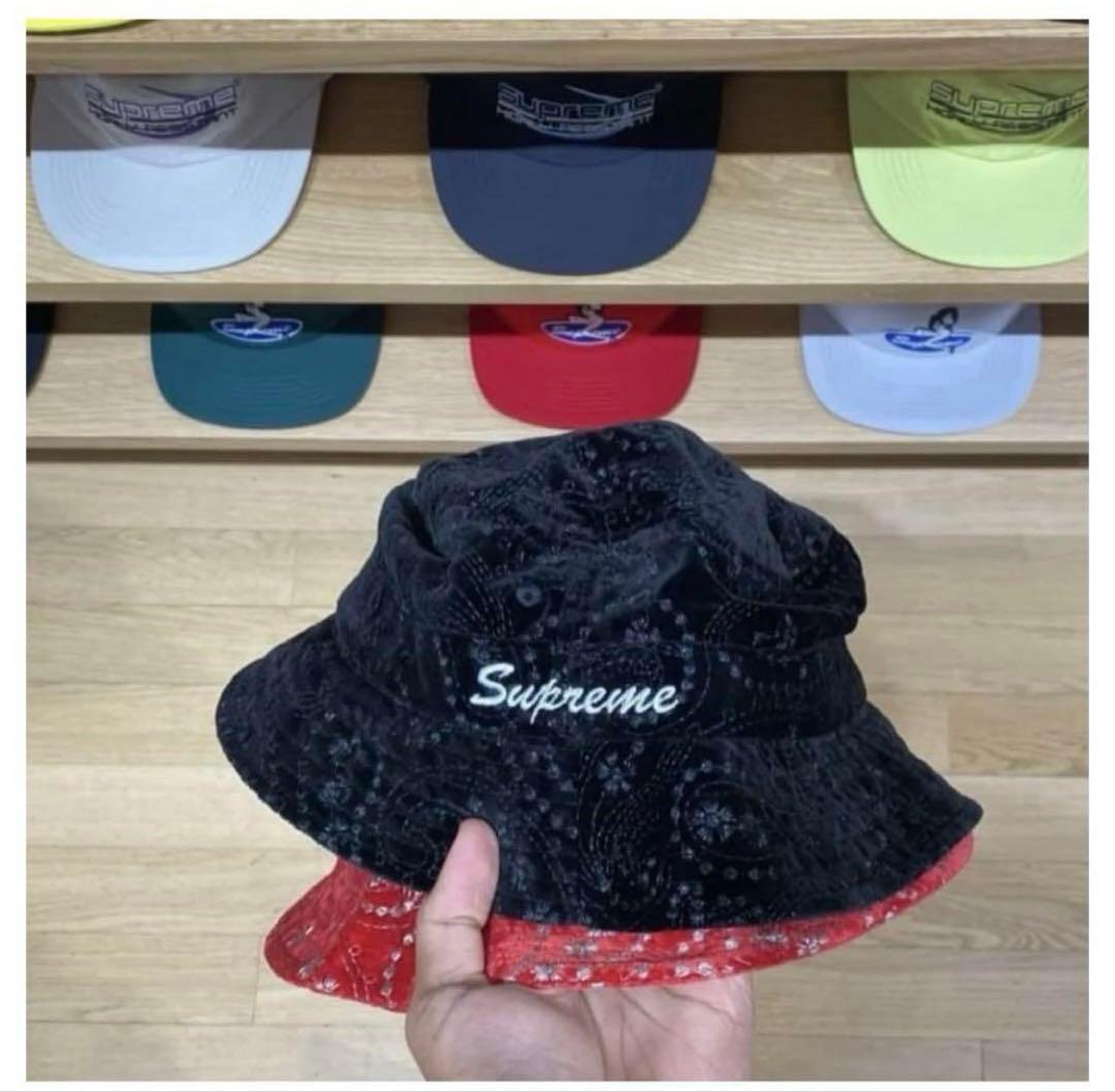 帽子 FW23 Supreme Velvet Paisley Boonie M/L
