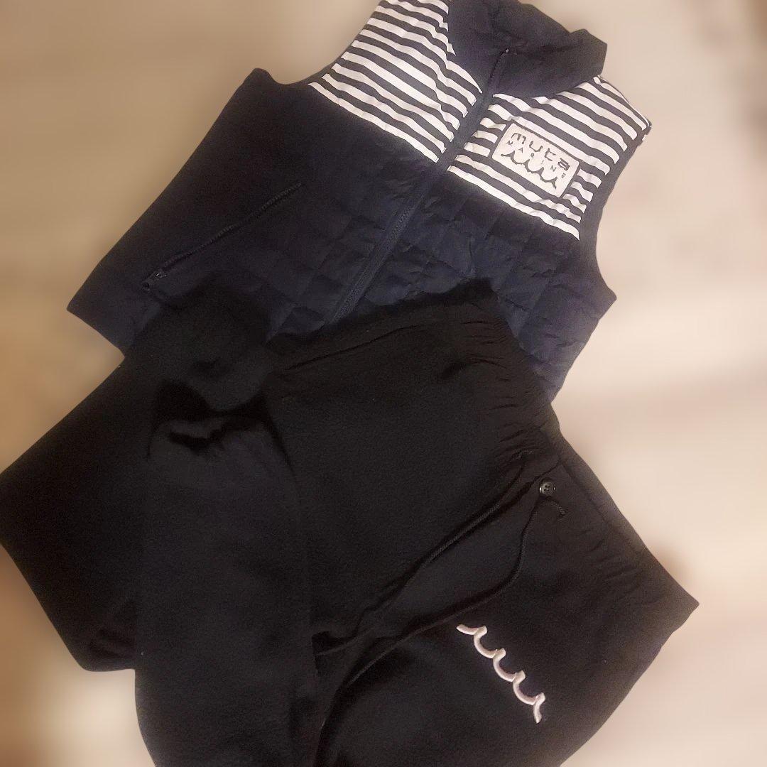 Y*a様 ムータ　muta　ダウンベストとボアのジョガーパンツ