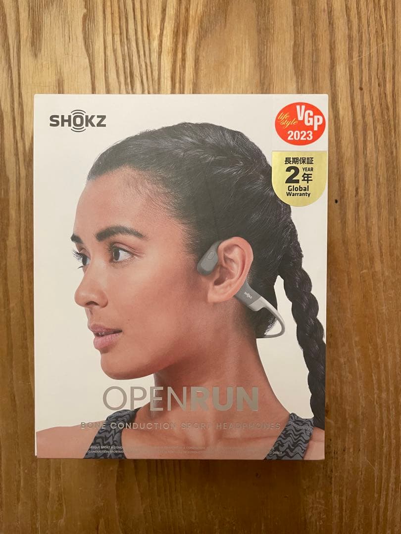 SHOKZ OPENRUN 骨伝導イヤホン グレー