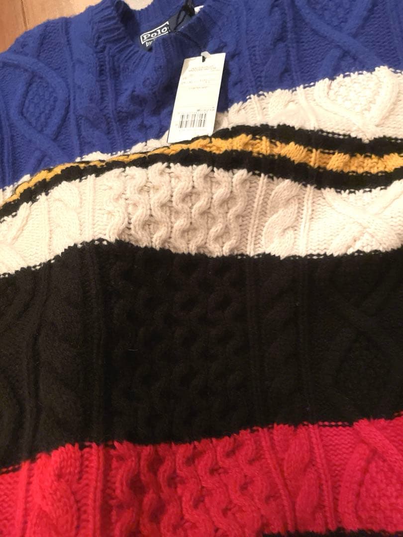 タイソンAW22 未使用 ポロ バイ ラルフローレン アルパカ混 XL