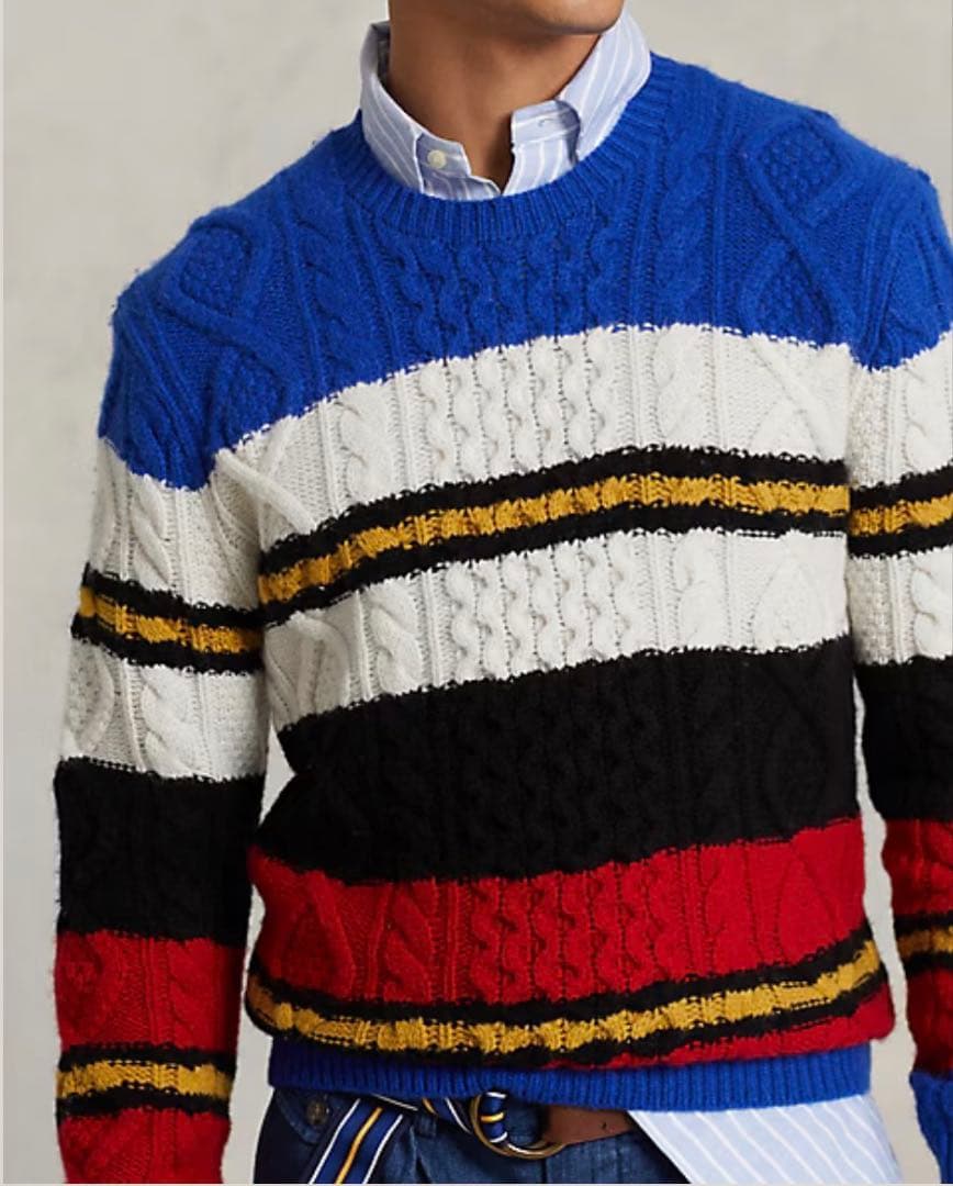 タイソンAW22 未使用 ポロ バイ ラルフローレン アルパカ混 XL