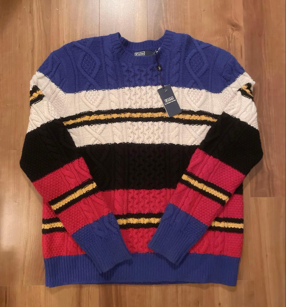 タイソンAW22 未使用 ポロ バイ ラルフローレン アルパカ混 XL