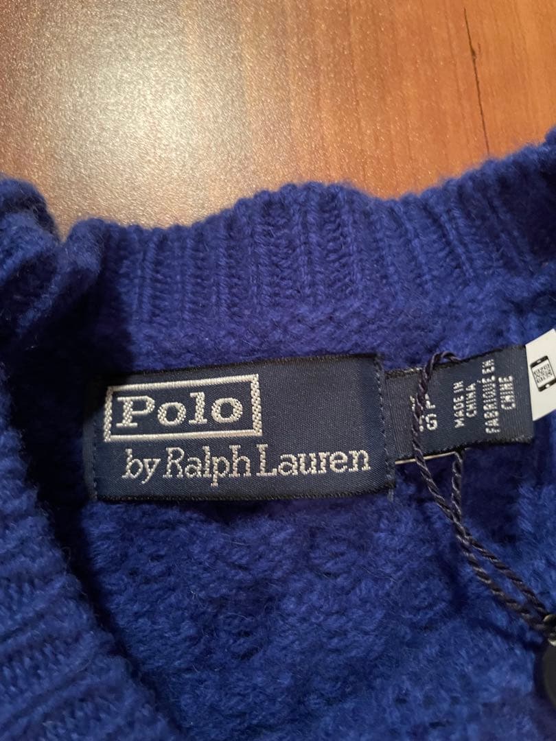 タイソンAW22 未使用 ポロ バイ ラルフローレン アルパカ混 XL
