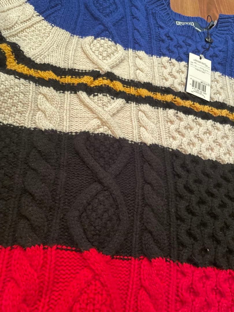 タイソンAW22 未使用 ポロ バイ ラルフローレン アルパカ混 XL