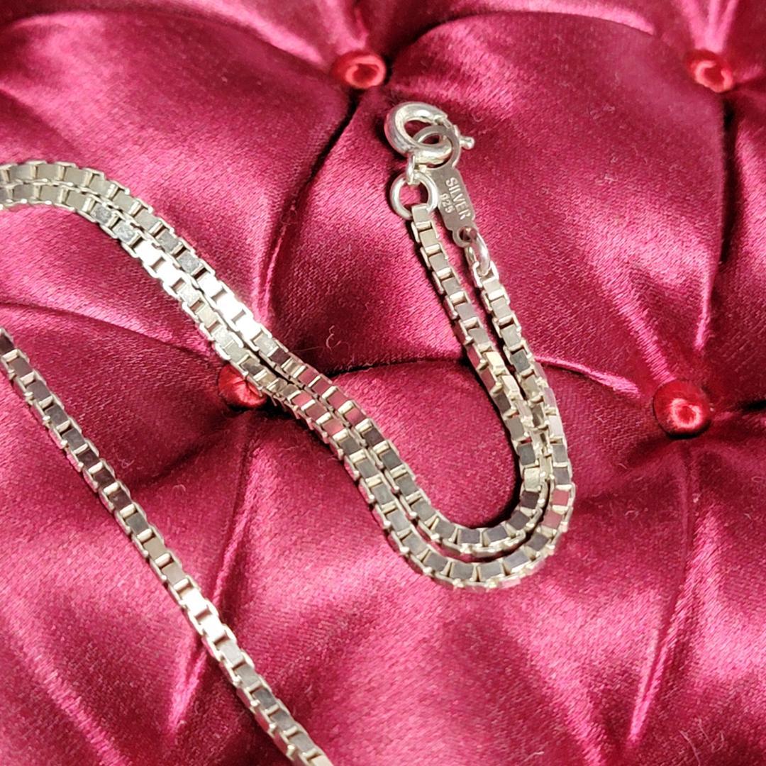 ビンテージ 滑らかな弧を描くフロントバーのシルバーネックレス シルバー925