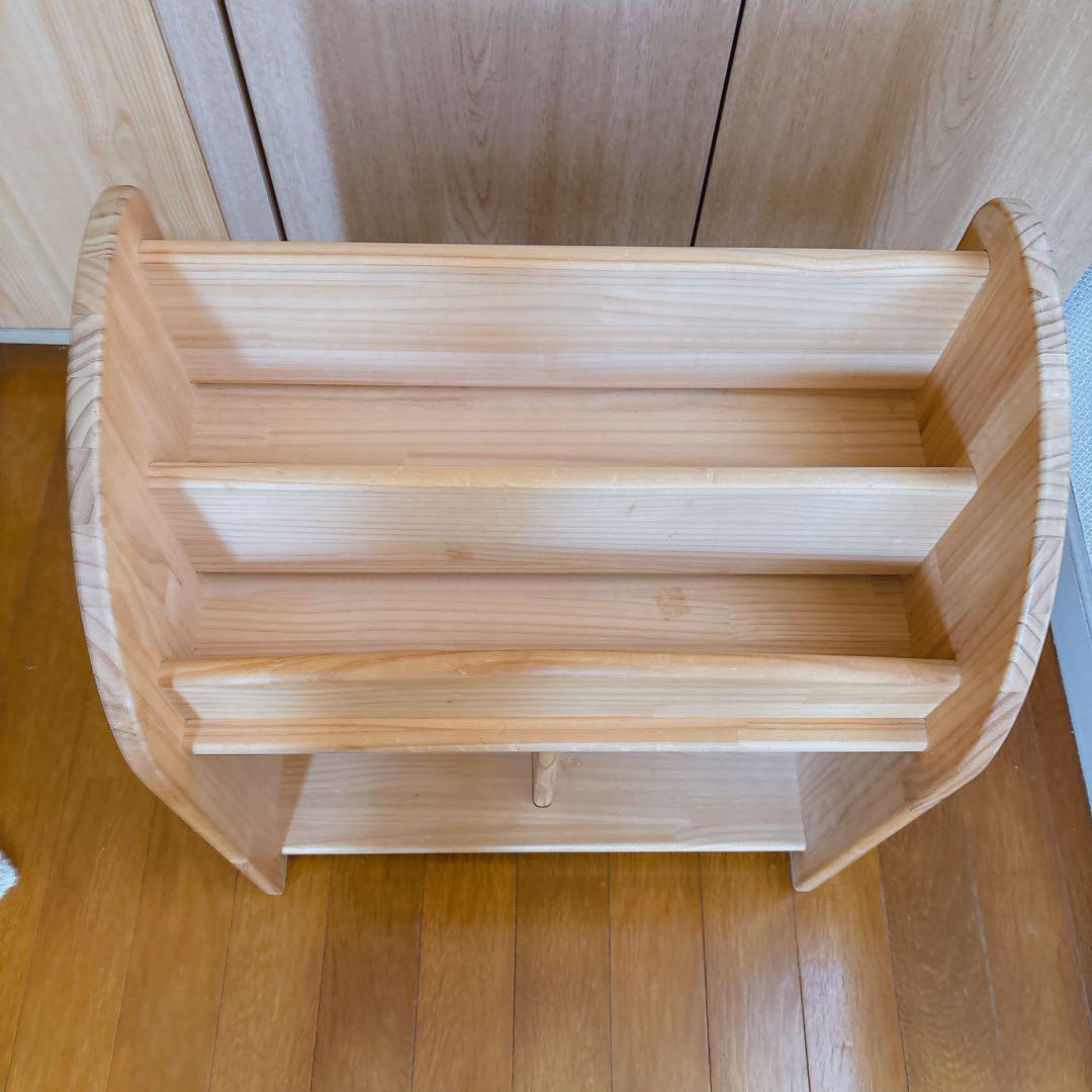 絵本棚② 木遊舎 MOKUYUSYA 無塗装 天然木 パイン材