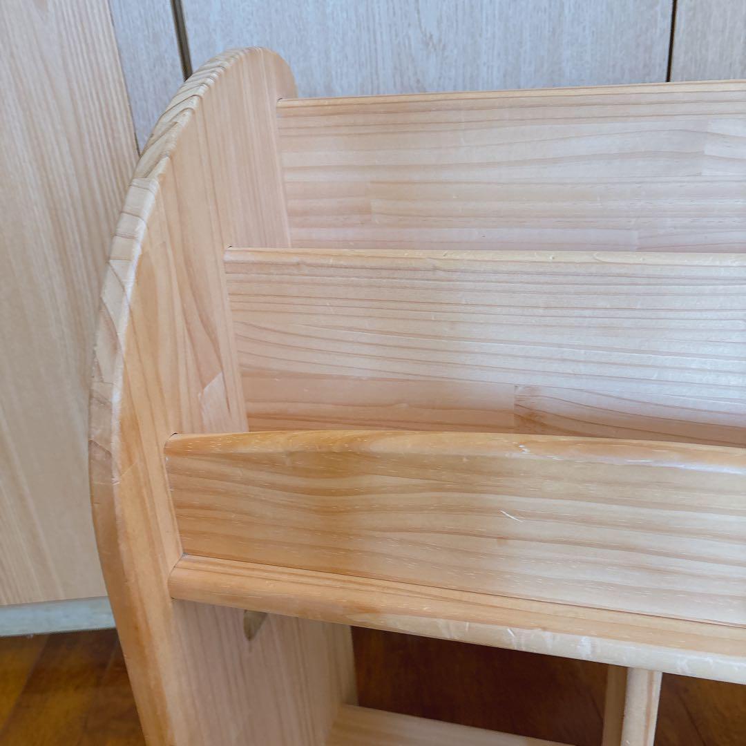 絵本棚② 木遊舎 MOKUYUSYA 無塗装 天然木 パイン材