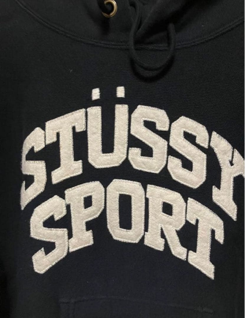 あったか リバースウィーブ　ステューシースポーツ　パイルアーチロゴパーカー