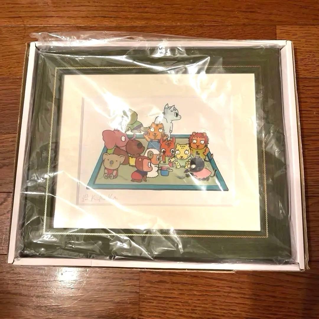 玖保キリコ リトグラフ(箱付) 当時の「玖保キリコお仕事展」チケット付