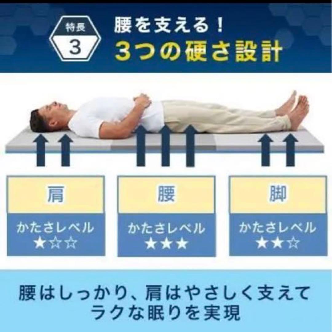 トゥルースリーパー　エアフリーマットレス　シングル　かため　高反発　5cm