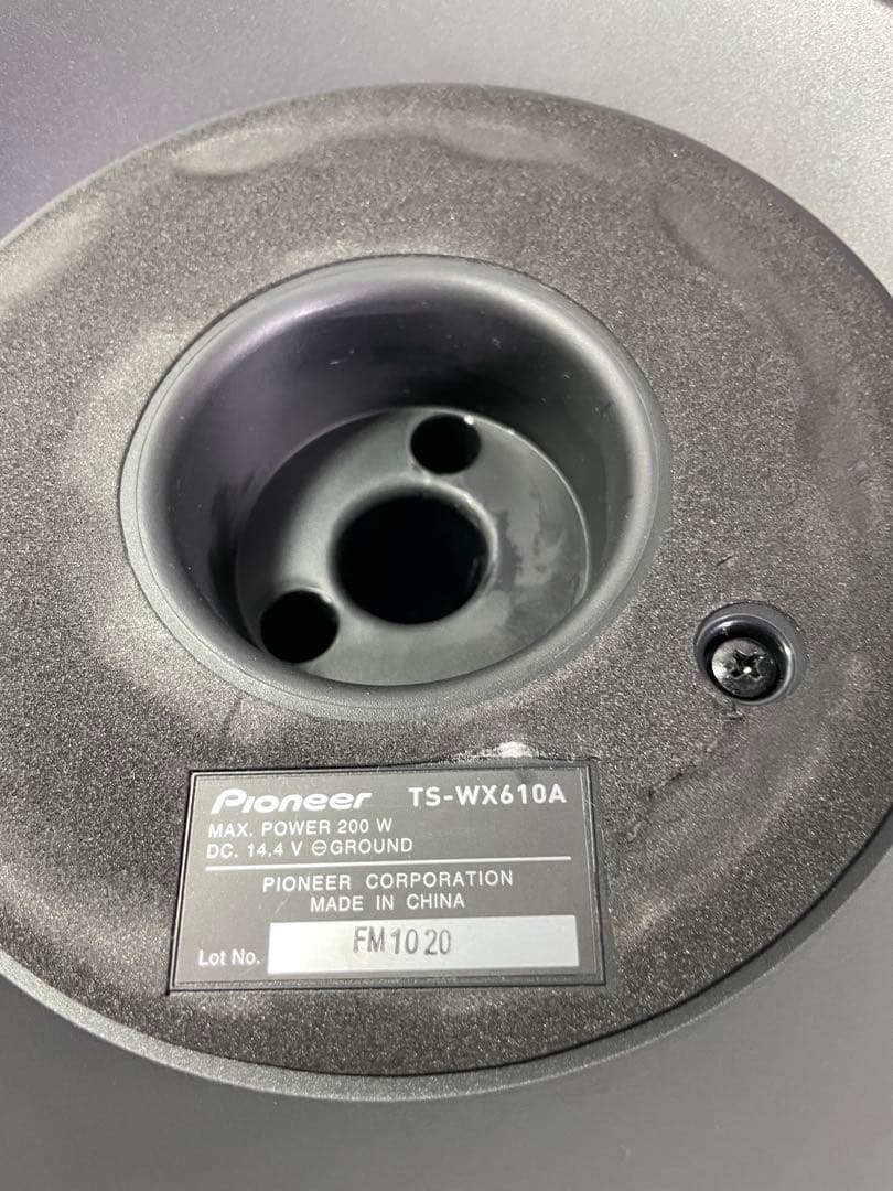 carrozzeria　TS-WX610A サブウーファー