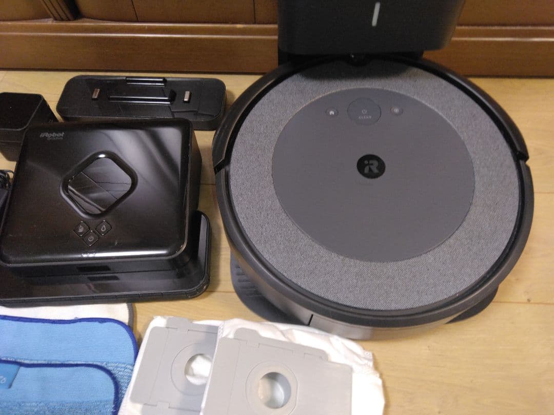 【使用495時間　掃除&拭き掃除連動セット】ルンバi3+ & ブラーバ380t