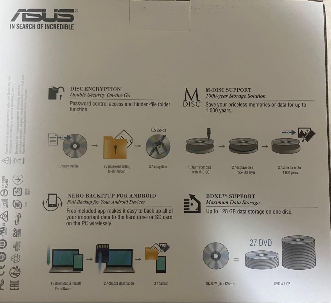 ASUS BC-12D2HT ブルーレイコンボ