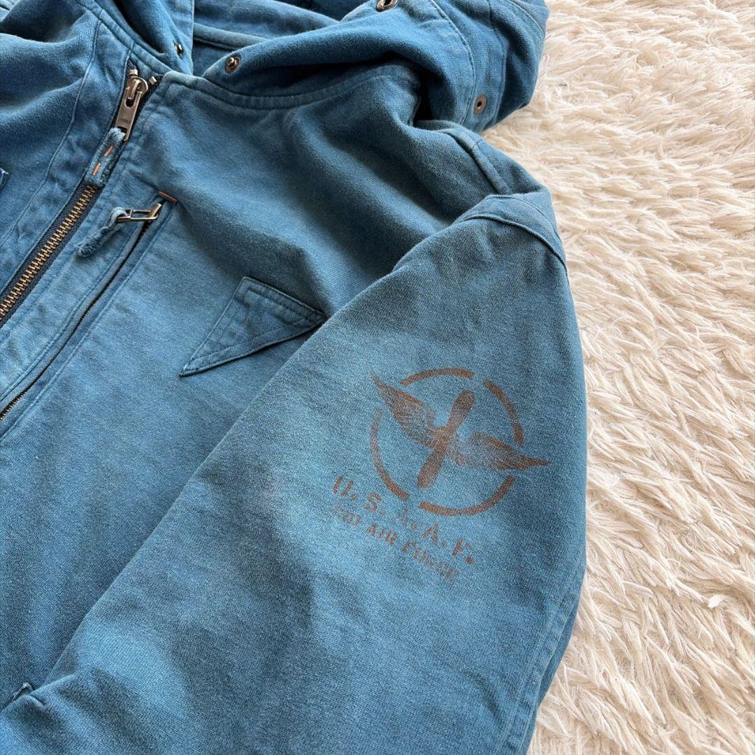 AVIREX 硫化染め フェード加工 USAAF 変形 ギミック パーカー