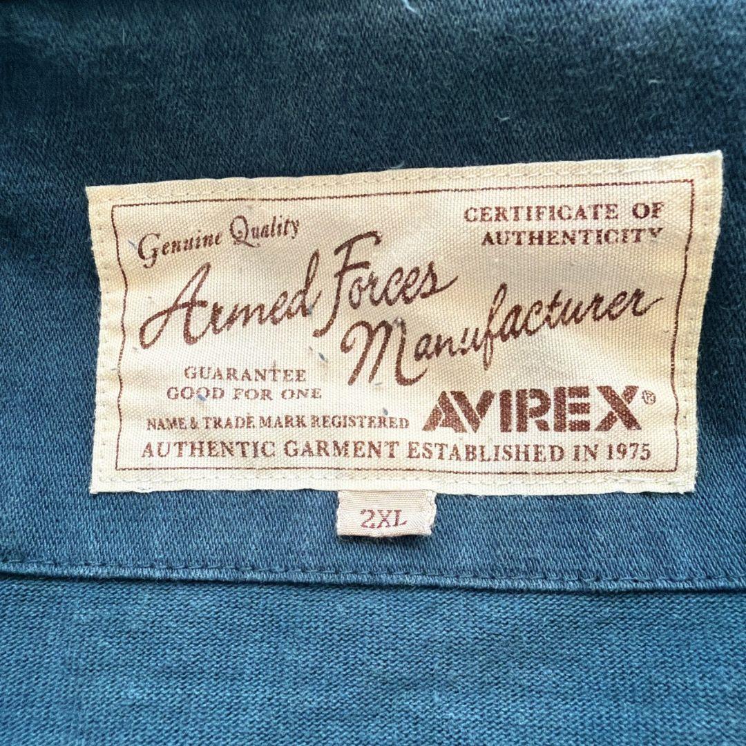 AVIREX 硫化染め フェード加工 USAAF 変形 ギミック パーカー