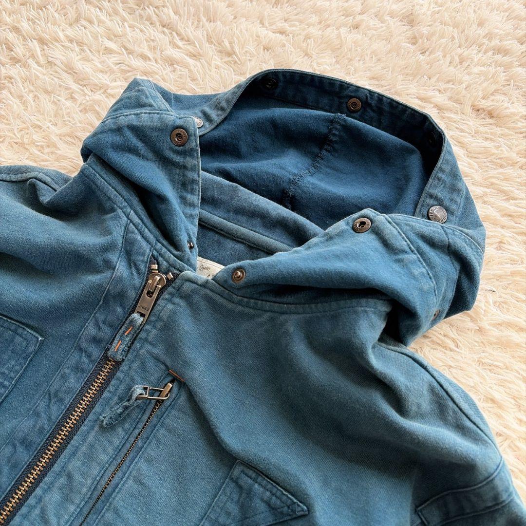 AVIREX 硫化染め フェード加工 USAAF 変形 ギミック パーカー