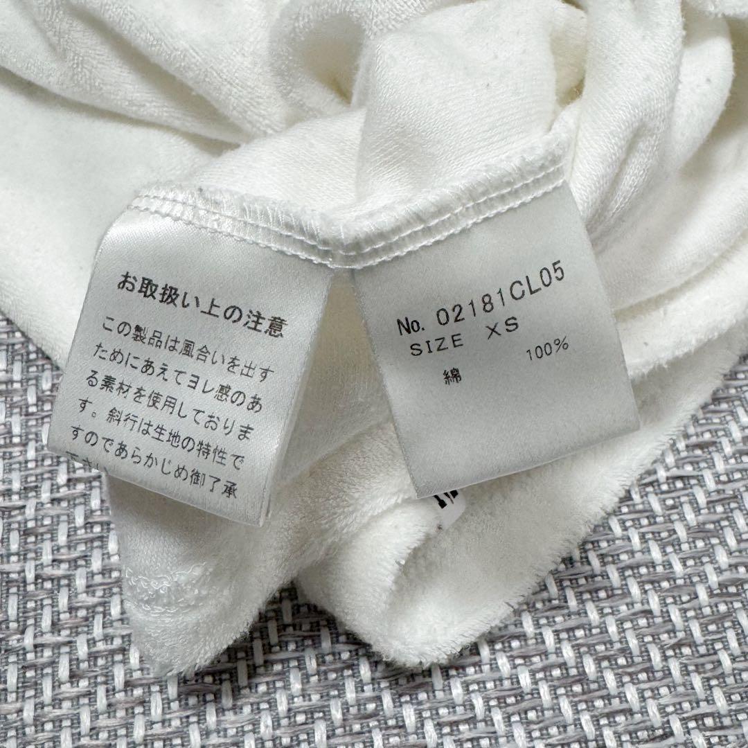 美品 ヒステリックグラマー KISS パイル地 ロンT ホワイト XS