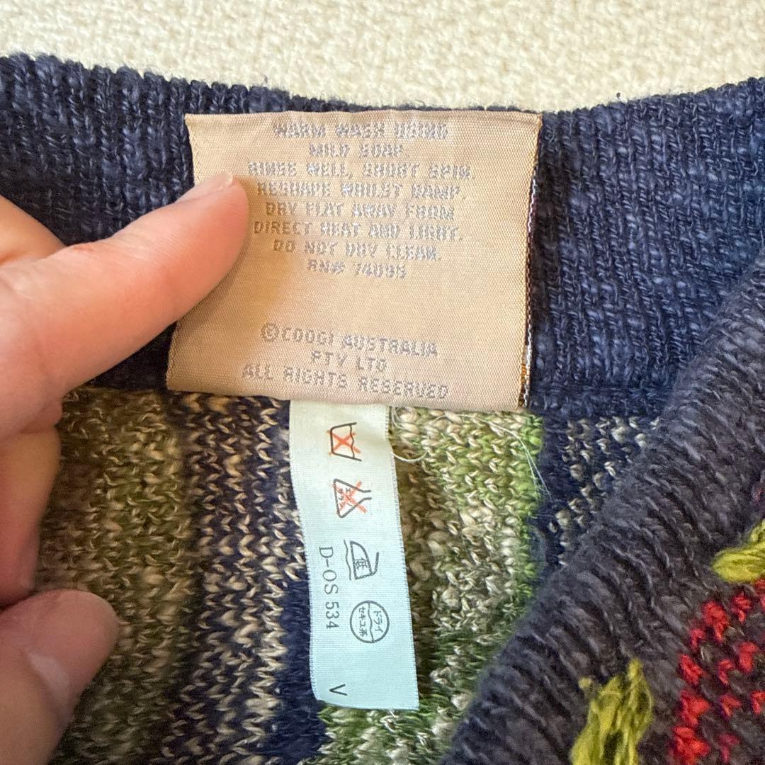 COOGI クージー 3Dニット 総柄 セーター ヴィンテージ