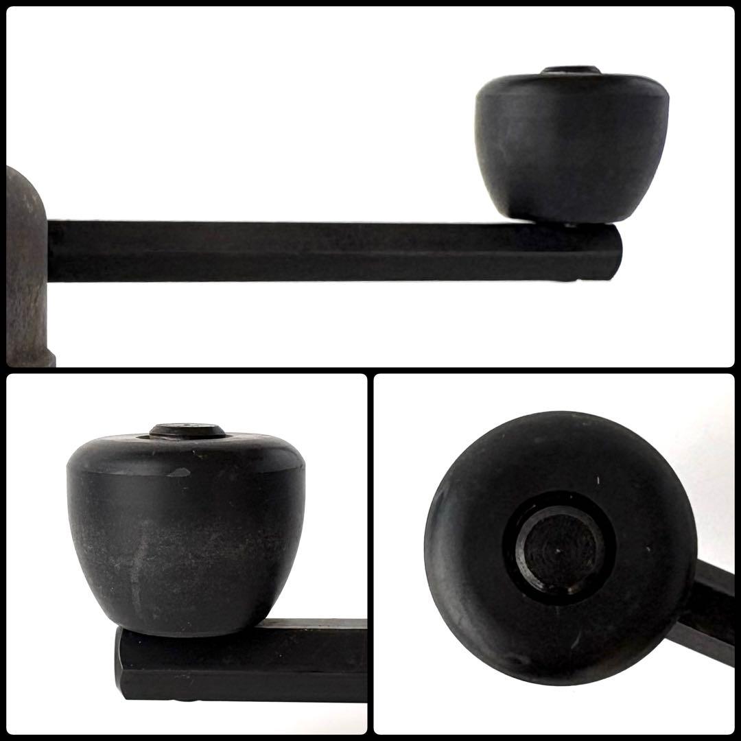 昭和レトロ 当時物 ⭐️ 茶臼 禅 焼入り鋼 小型 手動 石臼方式 黒