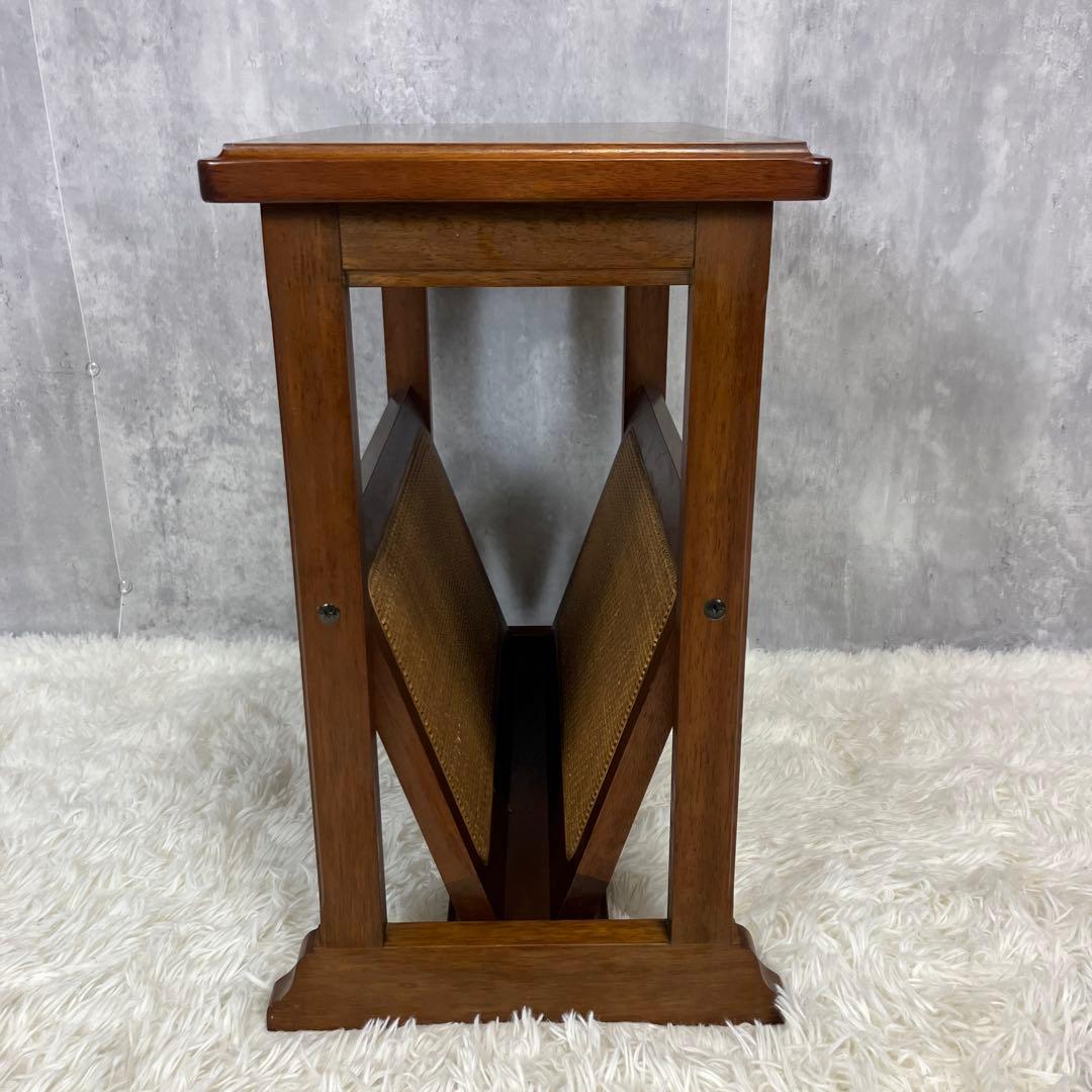 【美品】maruni　マルニ木工　地中海　マガジンラック　サイドテーブル