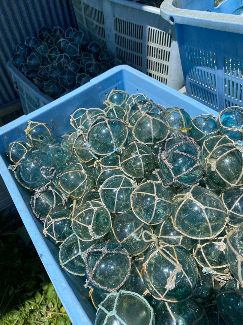 漁具　ガラス玉　浮子　フロート　100個