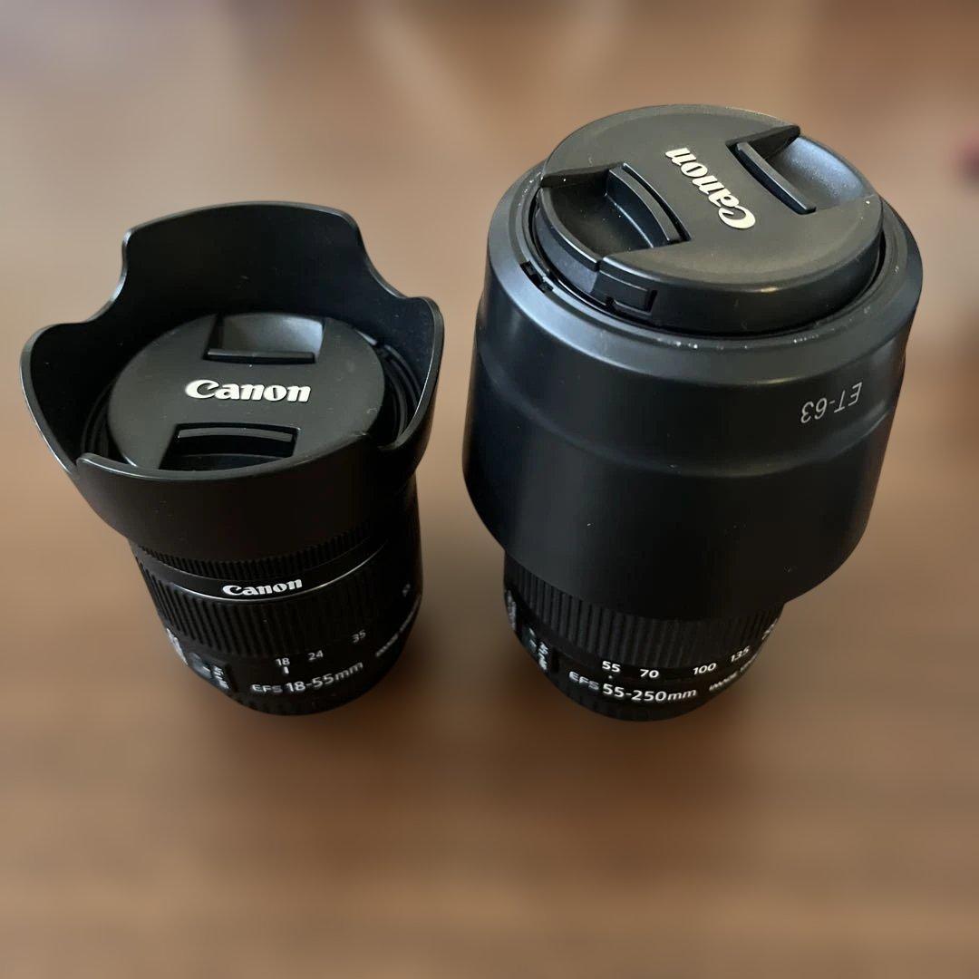 Canon EOS 9000D 一眼レフカメラ レンズ2本セット箱付き