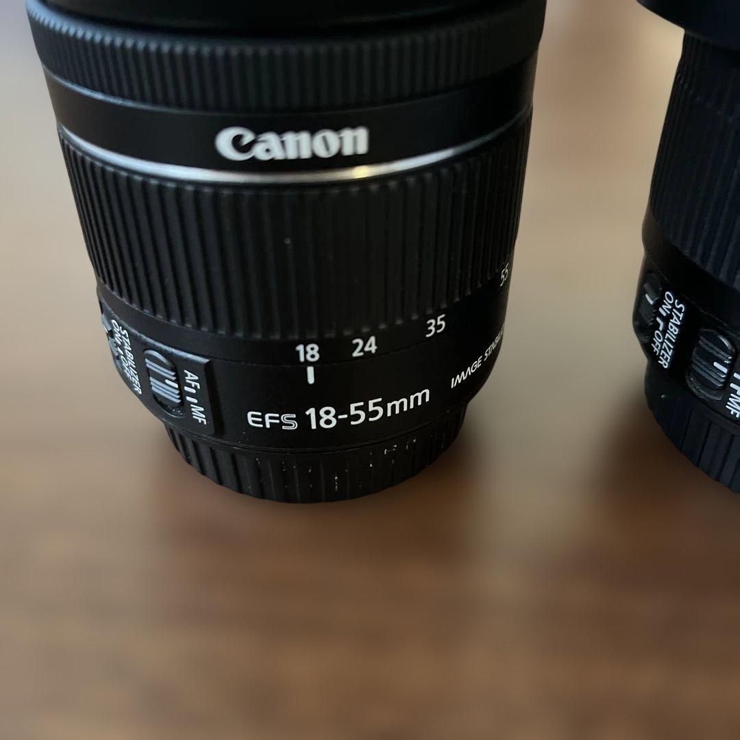 Canon EOS 9000D 一眼レフカメラ レンズ2本セット箱付き